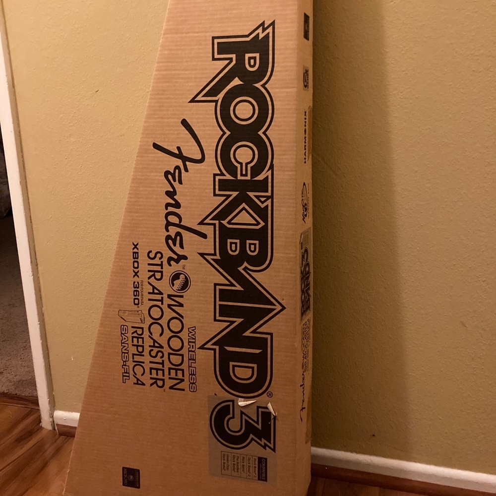 Rockband 3 Fender wooden Stratocaster Xbox 360